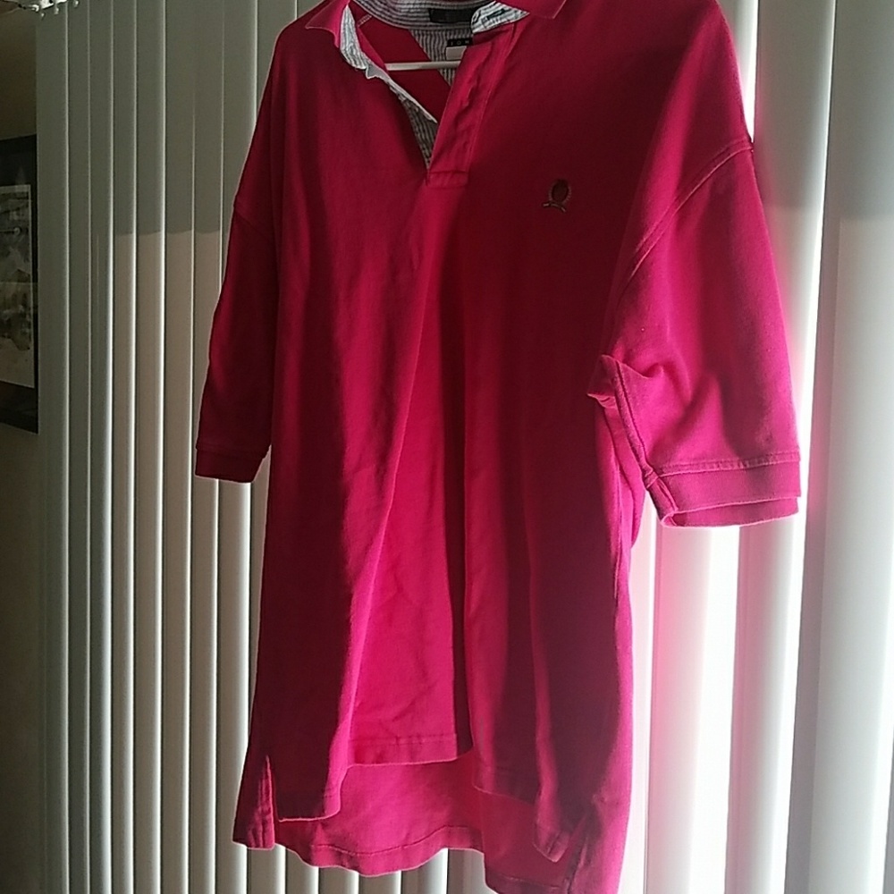Men's fuchsia Polo by Tommy Hilfiger